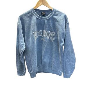 BDG Jeans Urban Outfitters Y2K Sweatshirt Dusty Blue Embroidered Small (S)